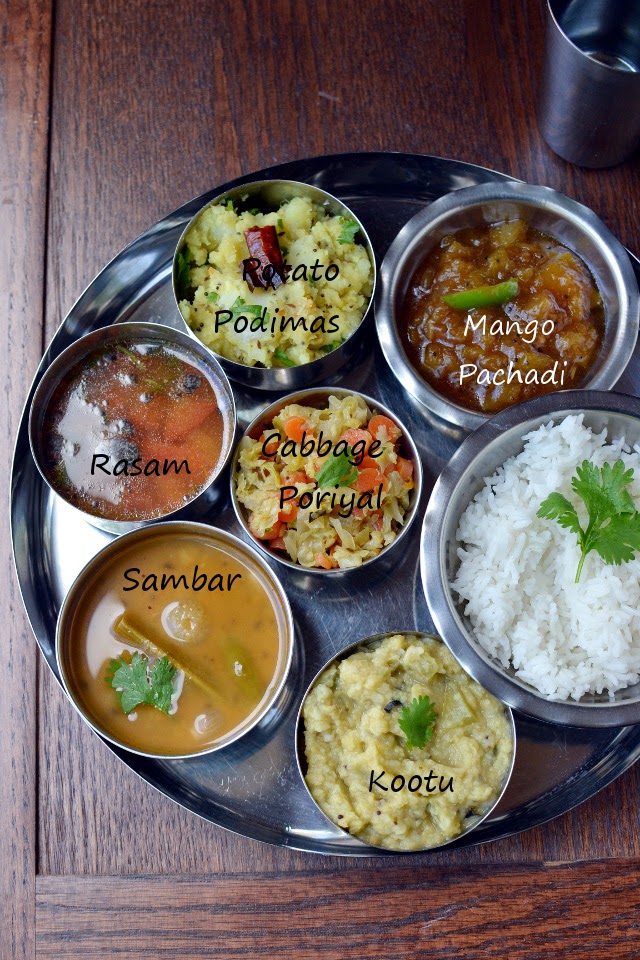 Simple Vegetarian Tamil Nadu Thali