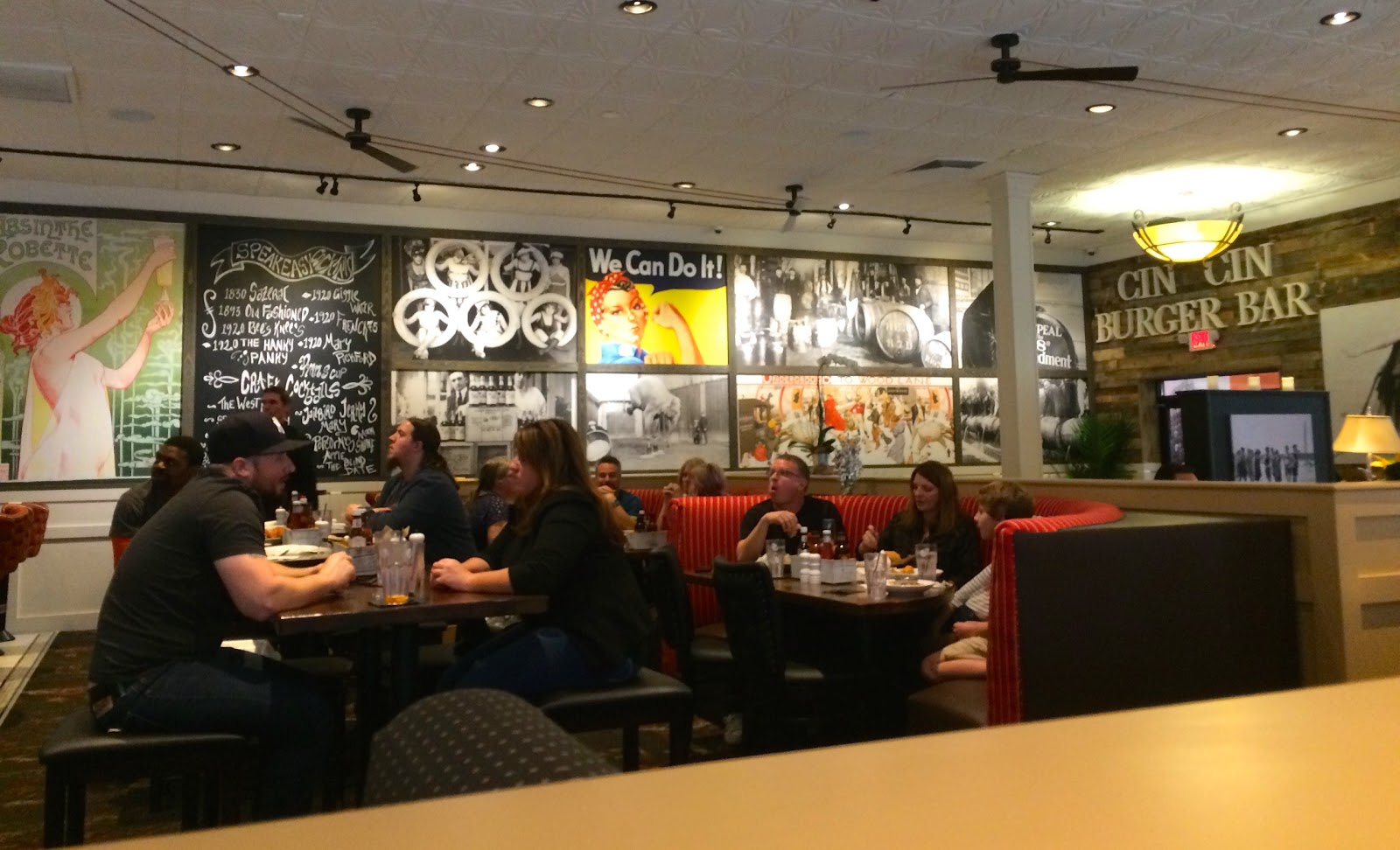 Cin Cin Burger Bar Restaurant Review Winston Salem, NC Blue Skies for Me Please