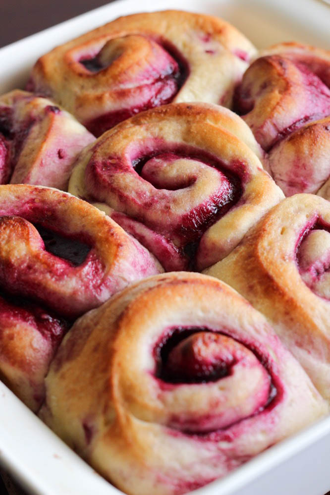 Eat Cake For Dinner Blackberry Jam Sweet Rolls with Cream Cheese Frosting