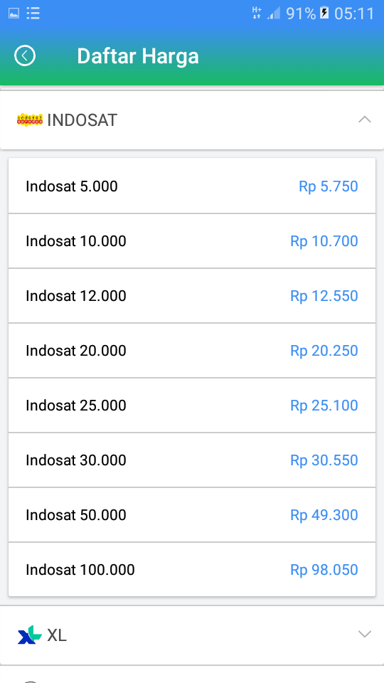 Daftar Harga Agen Pulsa Termurah Indosat Daftar Harga Agen Pulsa Termurah Indosat