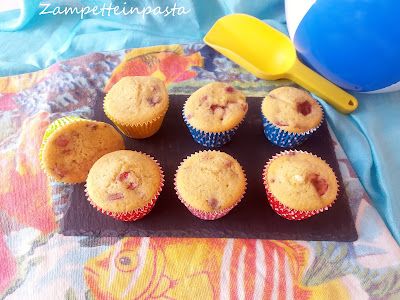 Muffin con ciliegie senza burro e senza latticini - Muffin  senza burro e senza latticini