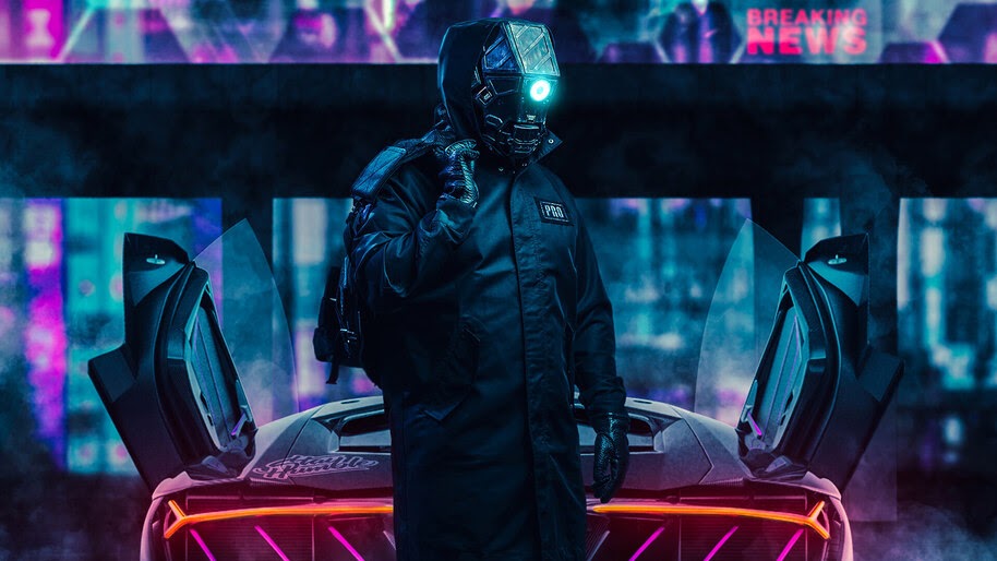 Cyberpunk, Car, Sci-Fi, 4K, #4.48