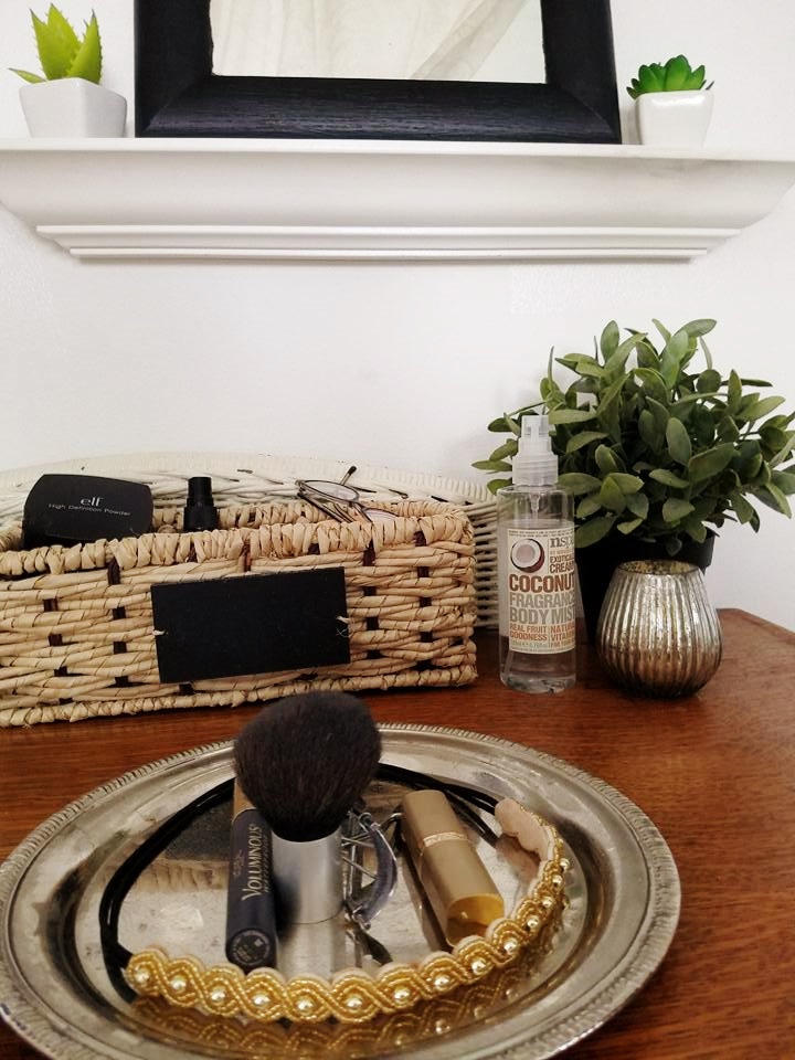 The Quaint Sanctuary { Small Closet into a Thrifty Makeup Vanity!! }