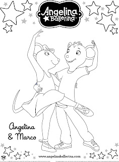 Angelina Ballerina - Desenhos para Colorir
