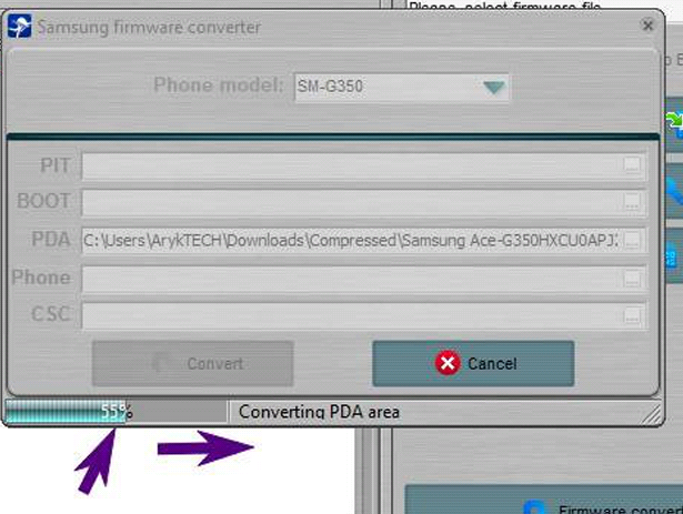 Convert Samsung Firmware to Octoplus Format -Octoplus Converting Firmware
