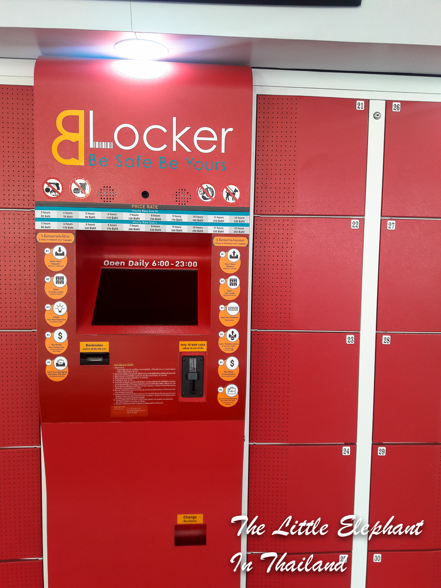 Travel Tips Luggage Lockers at BTS station Phaya Thai