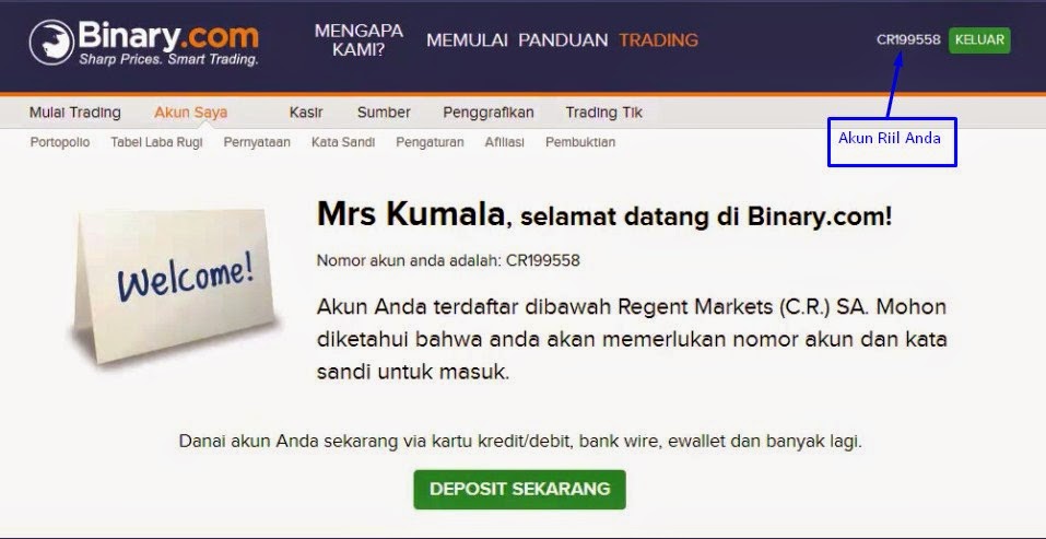 Cara daftar di binary option