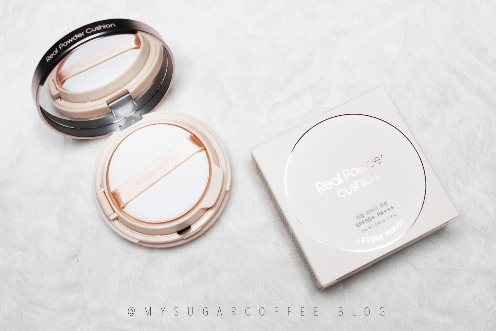 MY SUGARCOFFEE REVIEW Etude House's Real Powder Cushion