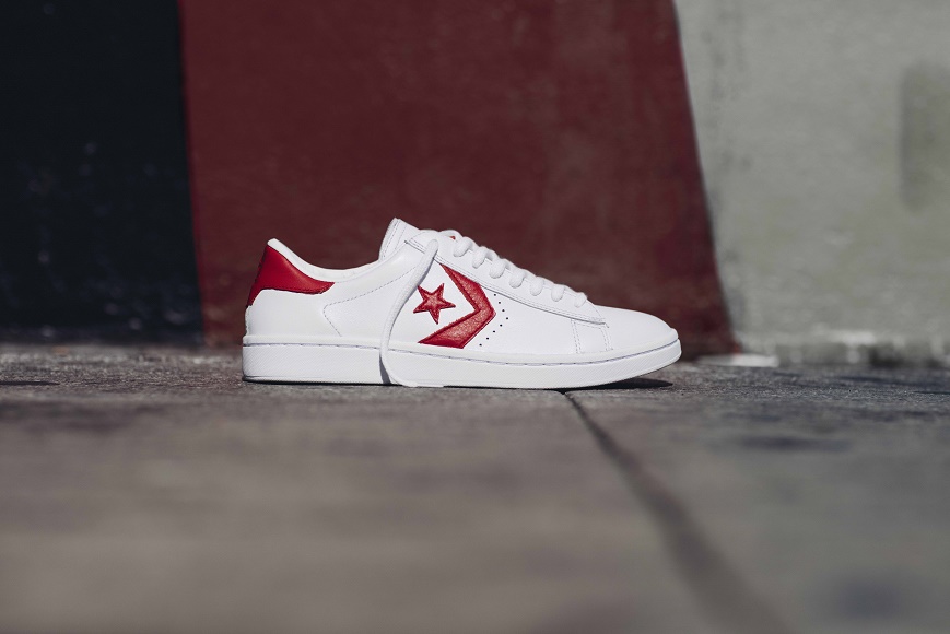 converse pro leather low on feet