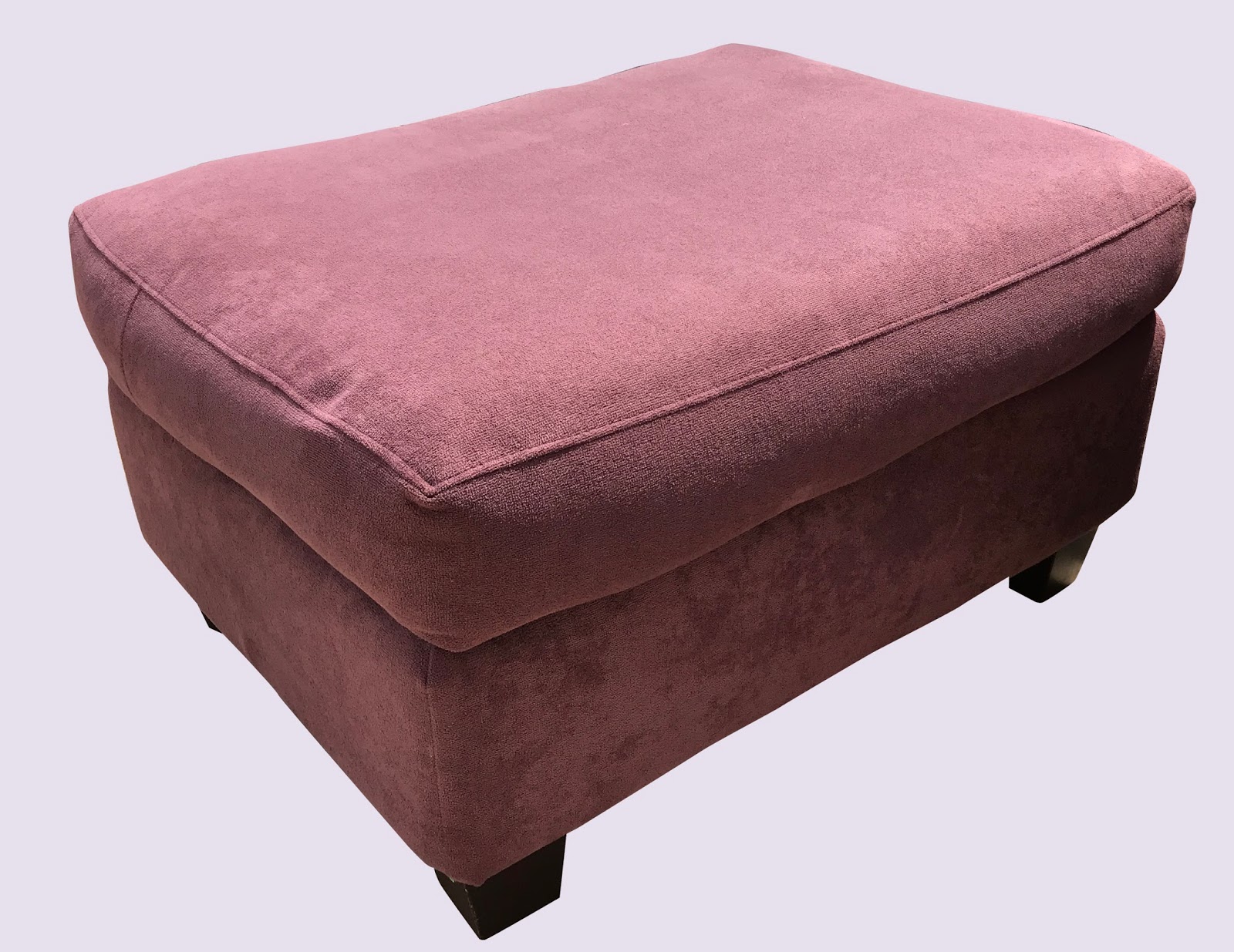 Uhuru Furniture & Collectibles Plum Chair & Ottoman 150 SOLD