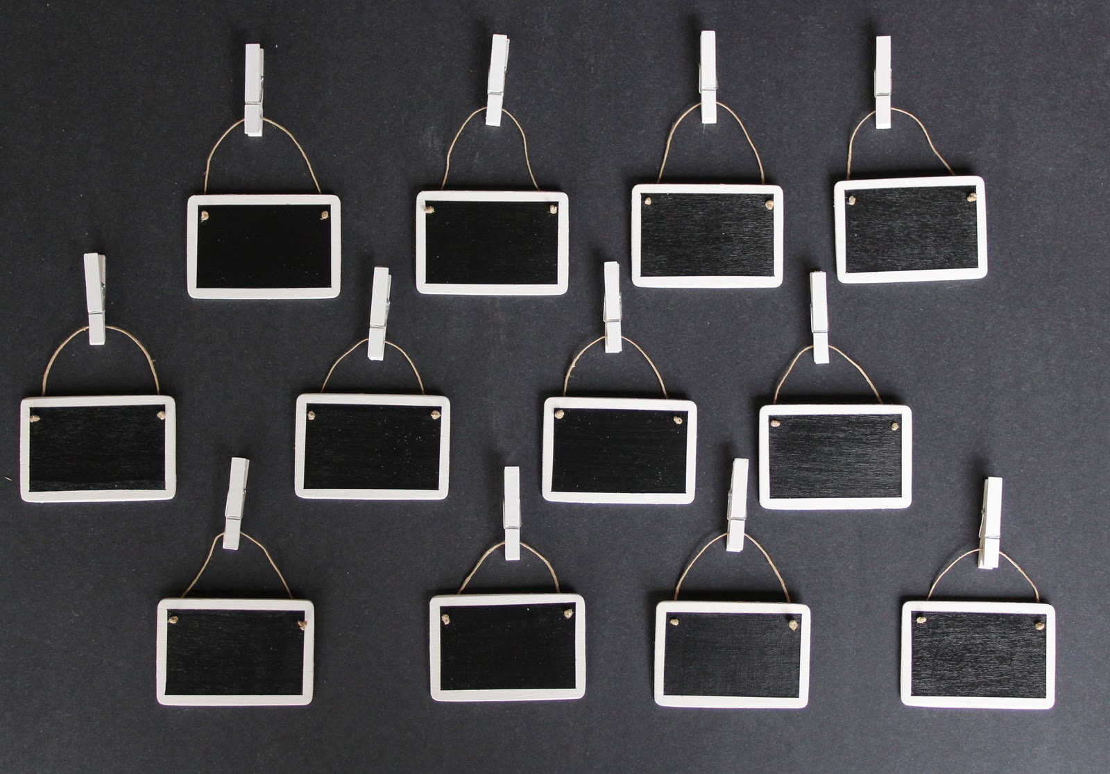 DecorativeLabels by Deniz Hanging Chalkboard Basket Labels