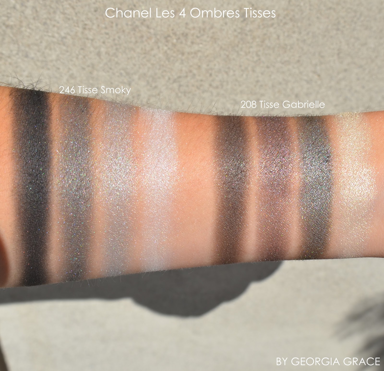Modernización Galaxia tolerancia Chanel Les 4 Ombres Eyeshadow Quads Swatches of All Shades | By Georgia  Grace