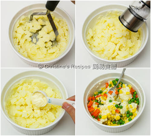 日式雞蛋薯仔沙律製作圖 Japanese Egg and Mashed Potato Salad Procedures02