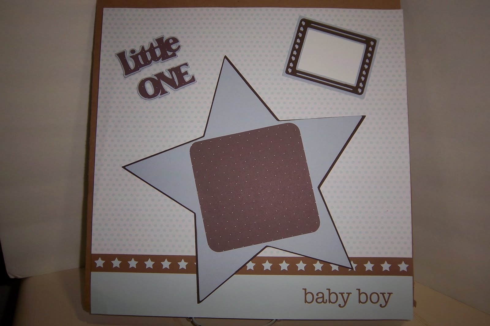LadyLuvBug: Baby Boy Scrapbook Layouts.