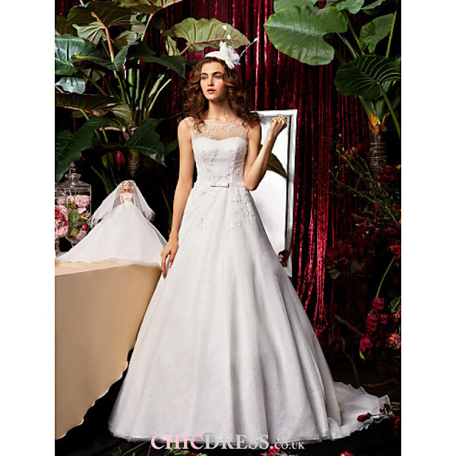 A-line / Princess Apple / Inverted Triangle / Rectangle / Misses / Hourglass / Pear / Petite Wedding Dress - Ivory Sweep/Brush Train Jewel http://www.chicdresses.co.uk/a-line-princess-apple-inverted-triangle-rectangle-misses-hourglass-pear-petite-wedding-dress-ivory-sweepbrush-train-jewel.html