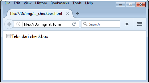 Fungsi Tag CheckBox Beserta Cara Penggunaannya