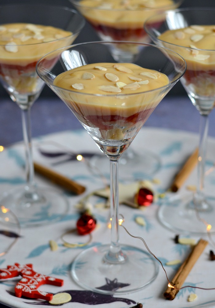 Cocktail Glass Christmas Trifles with Splenda®