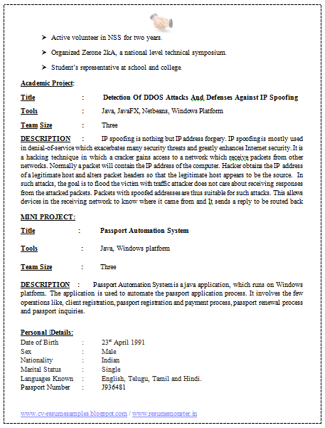 resume formatting software