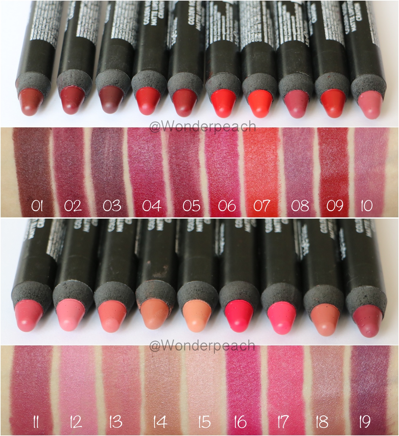 Swatch Golden Rose Matte Lipstick Crayon + Dream Lips Lipliner