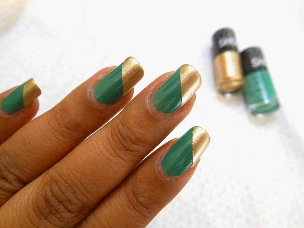6. Geometric Nail Art with Tape - wide 3