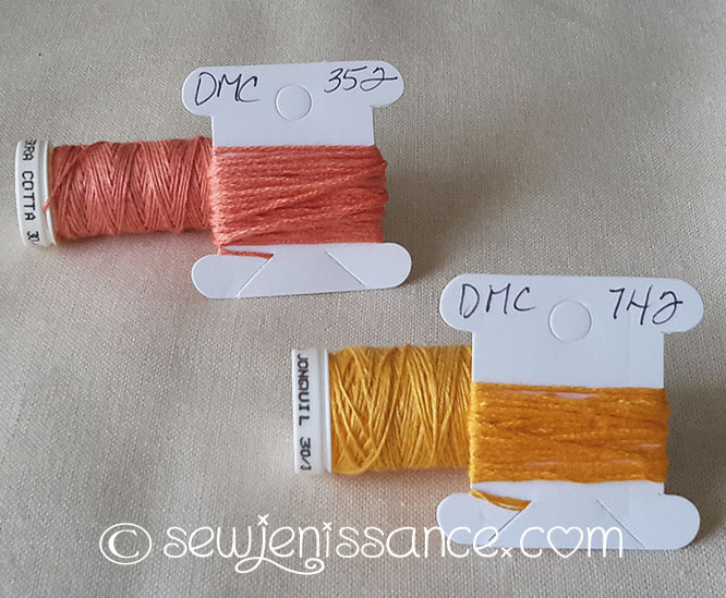 Londonderry Linen and DMC Embroidery Floss
