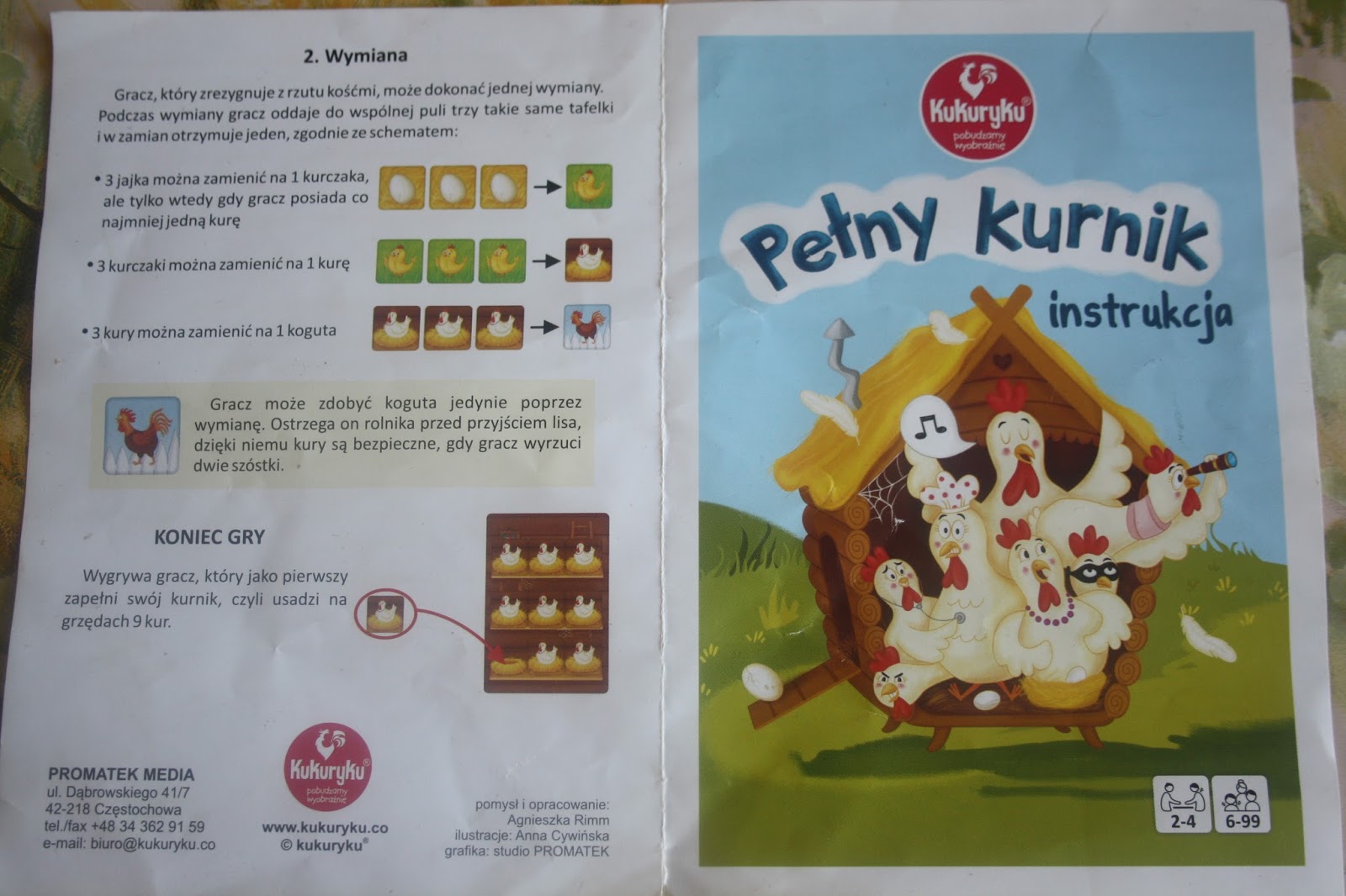 Rodzinka 2 3 Pelny Kurnik Instrukcja