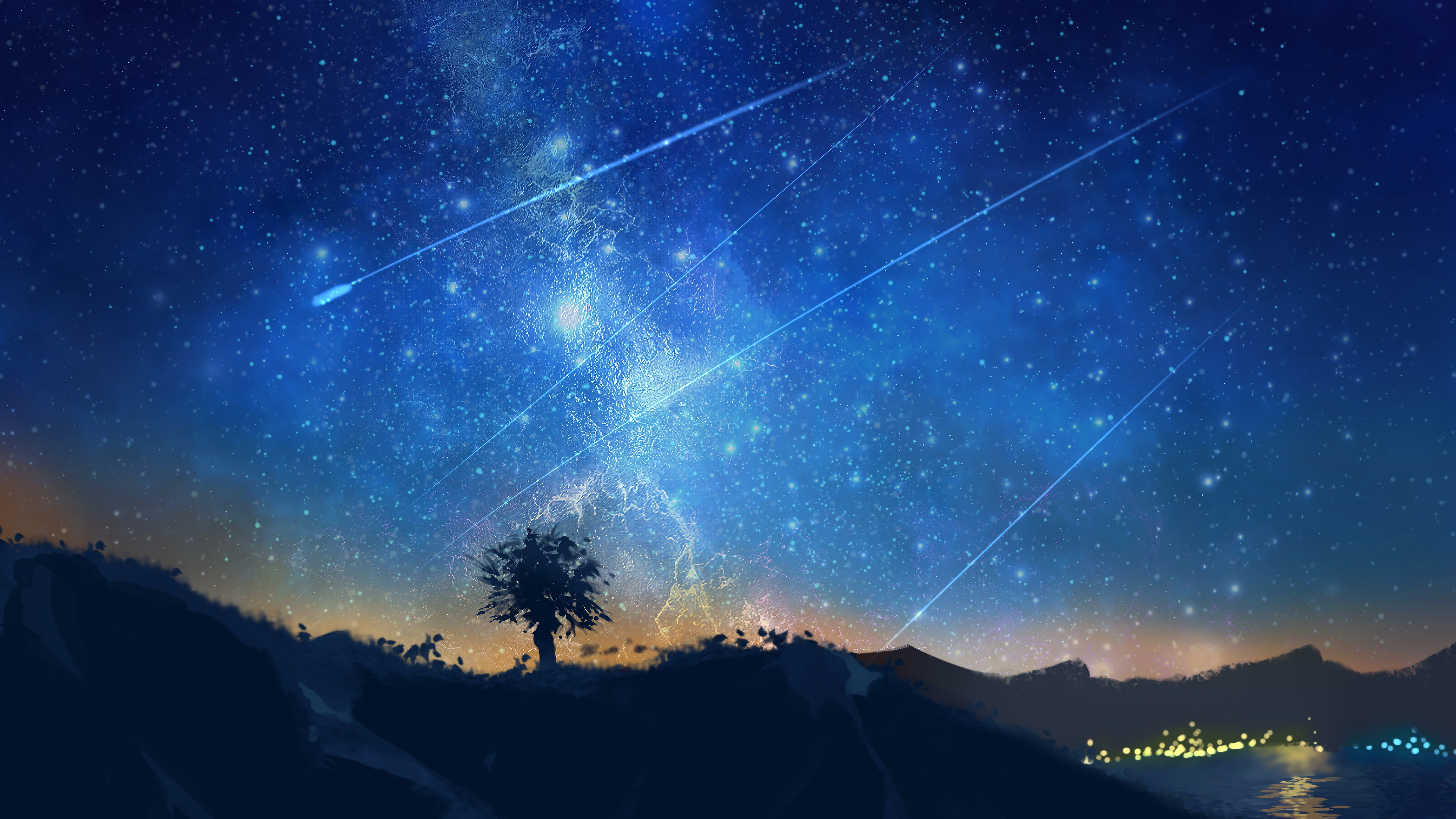 Animation Anime Shooting Stars Eclipse