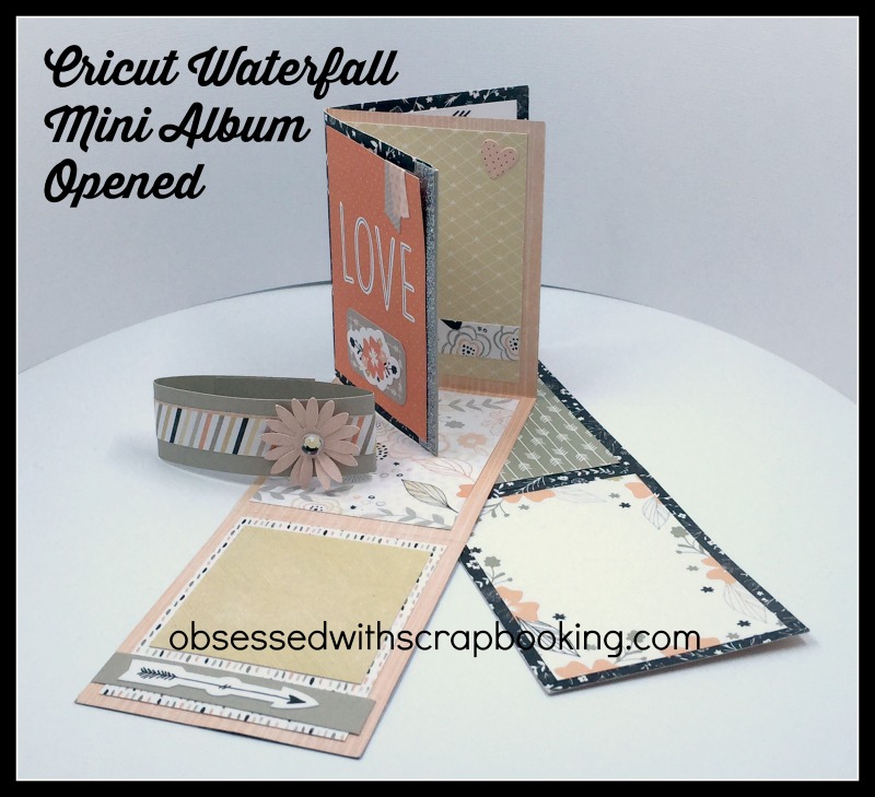 Obsessed with Scrapbooking [Video}Make a Cricut Waterfall Mini Album