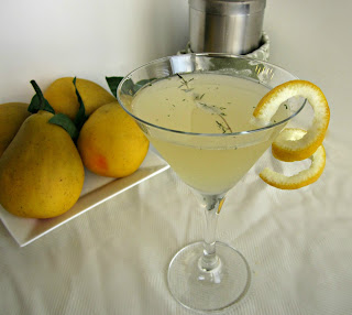 Pear, Ginger and Thyme Martini