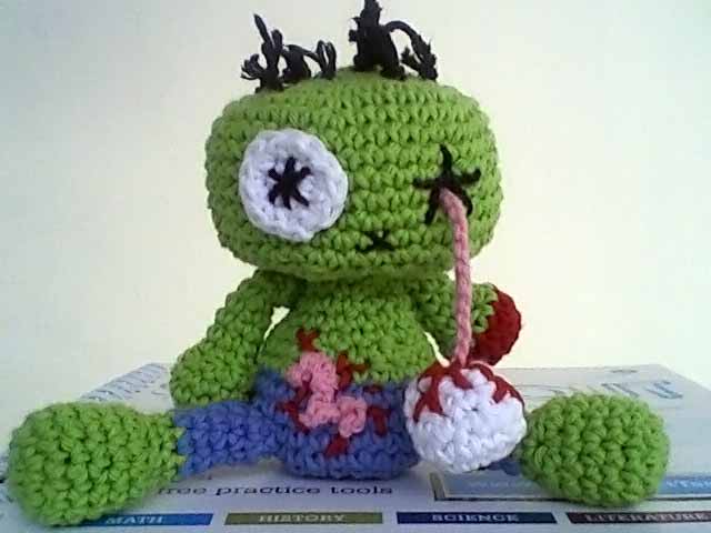 crochet zombie doll