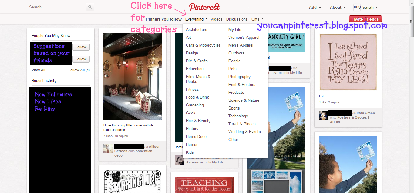 You Can Pinterest: [Guide] Easy User Guide to Pinterest