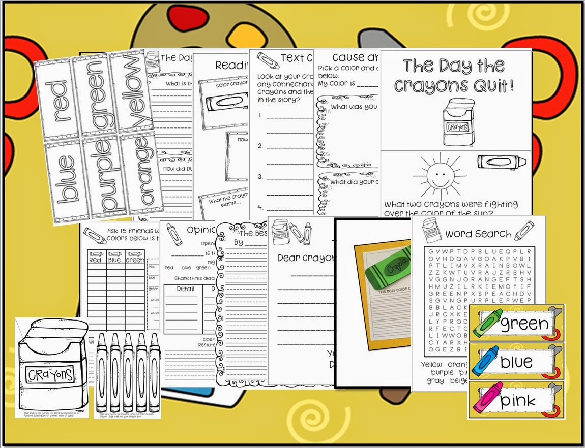 1st Grade Hip Hip Hooray!: The Day the Crayons Quit!