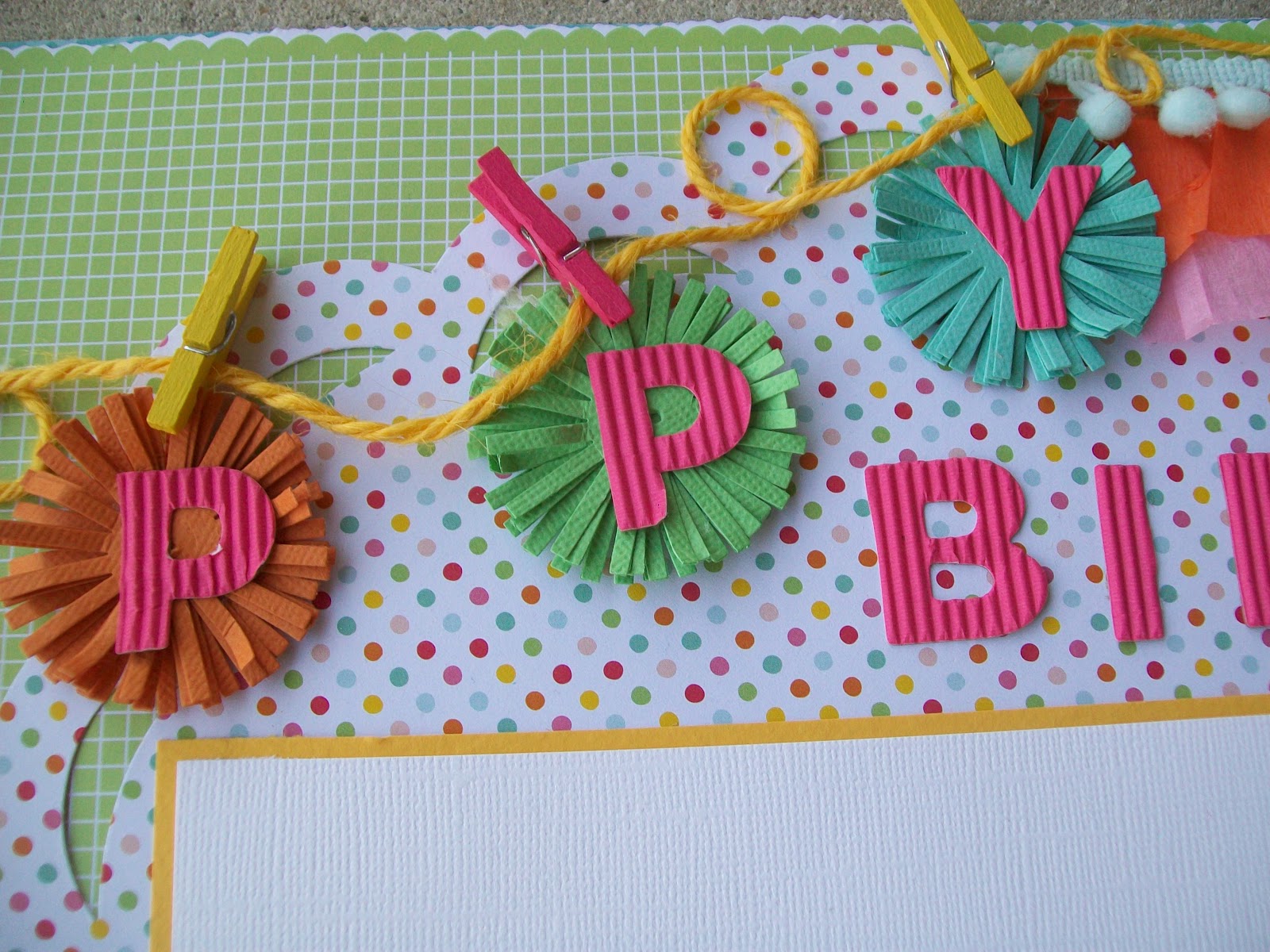 AMAZING GRACE Paper Crafts: Happy birthday layout