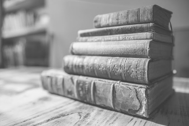 pile of old books pile of old books