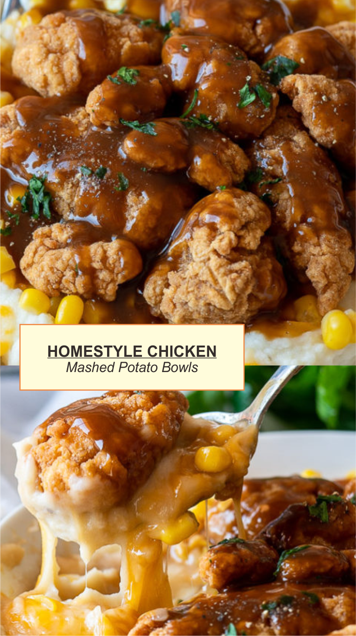 HOMESTYLE CHICKEN MASHED POTATO BOWLS