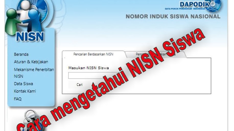 Cara Mengetahui Nisn Siswa Sd Smp Dan Sma