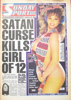 Maria Whittaker on the front page of the Sunday Sport dated 24th Jan 1988
