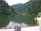 Lacul Rosu cu rate si barci