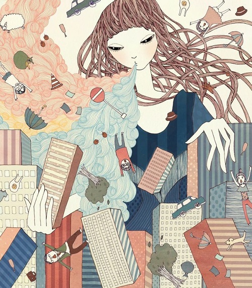 Ilustraciones por Yoko Furusho, arte, imagenes chidas, graciosas, cool drawings, kawaii, art inspiration.