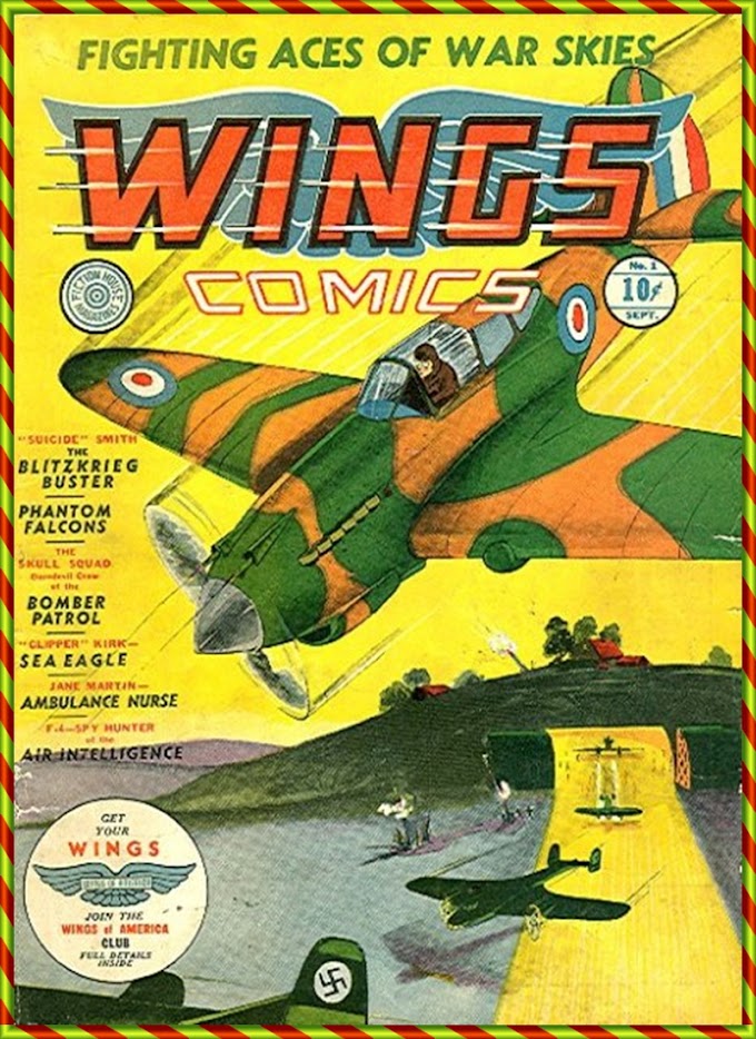 CAPAS DE GIBI  COVERS COMICS-FICTION HOUSE-Wambi-Wings-Comics