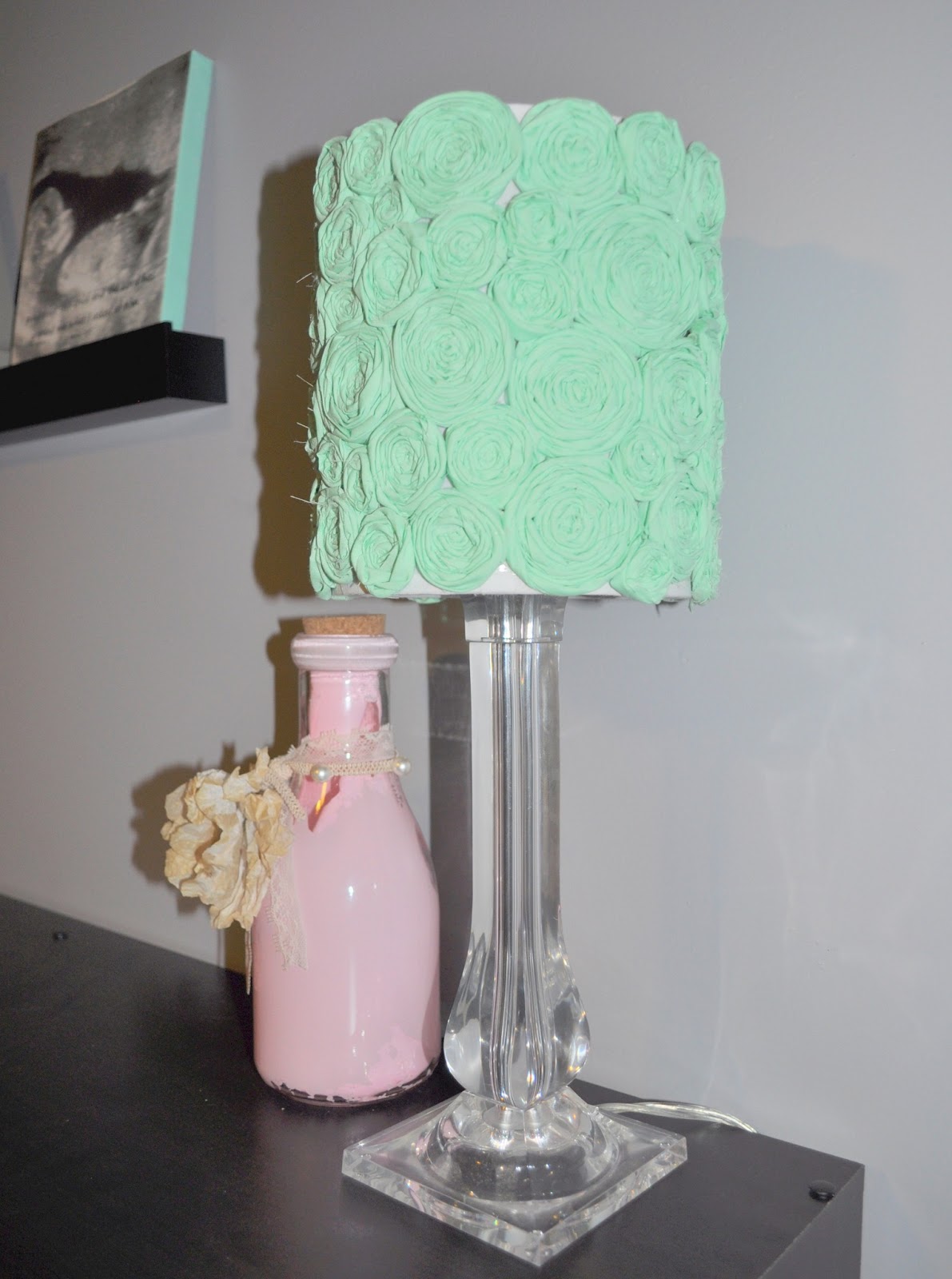for Lauren and Lauren DIY Flower Lamp Shade