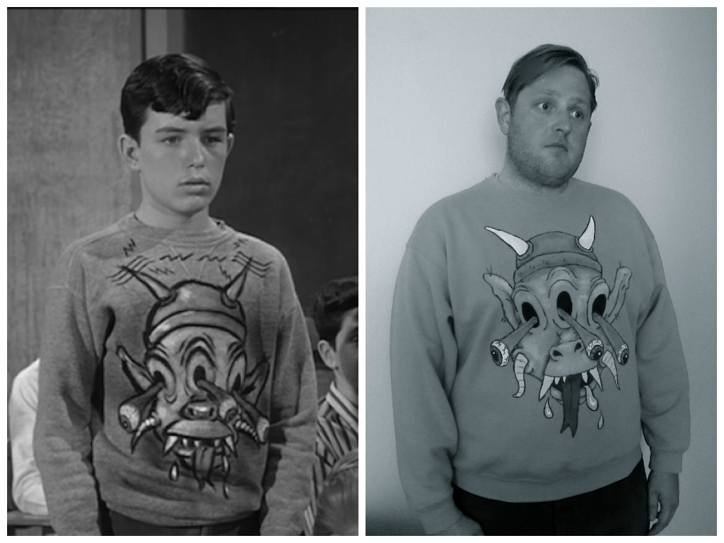 wacky tacky Crazy Crafty Beaver's Sweatshirt Monsters