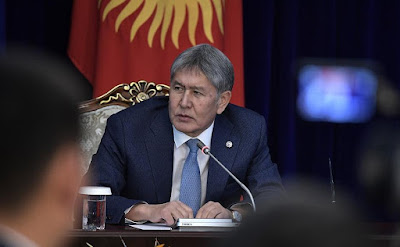 Joint news conference, President of Kyrgyzstan Almazbek Atambayev. Almazbek Atambayev.