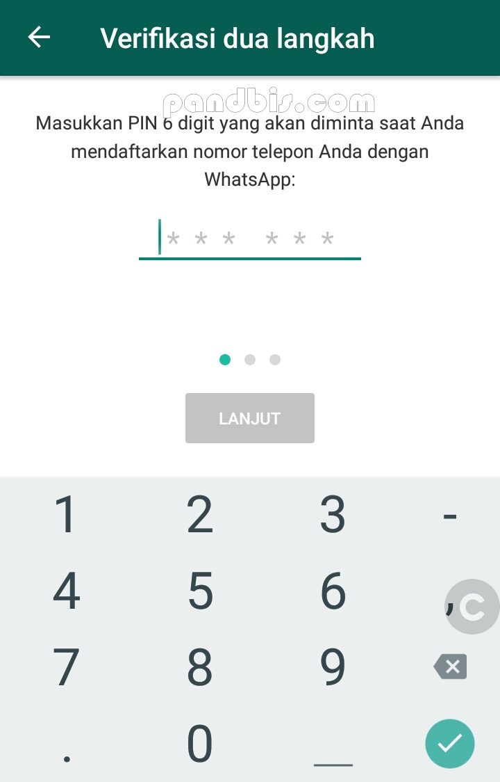 keamanan whatsapp3 Mengamankan kun whatsapp dengan PIN