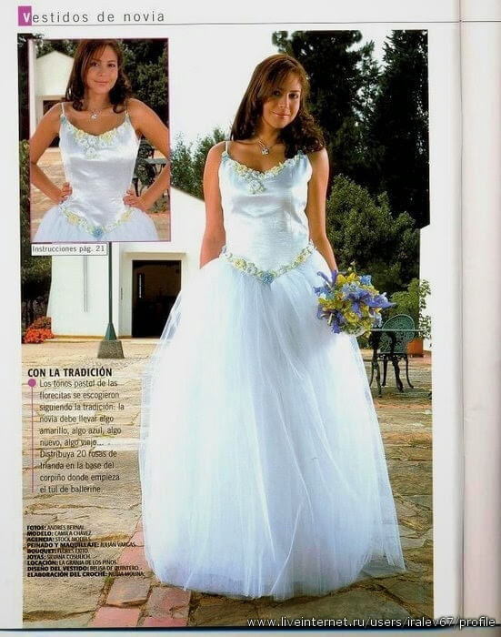 revista para novias / vestidos, accesorios, y detalles al crochet