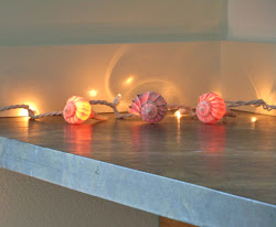 string christmas beach shell coastal lights theme diy stylings simple shells seashell decor bulbs counter end