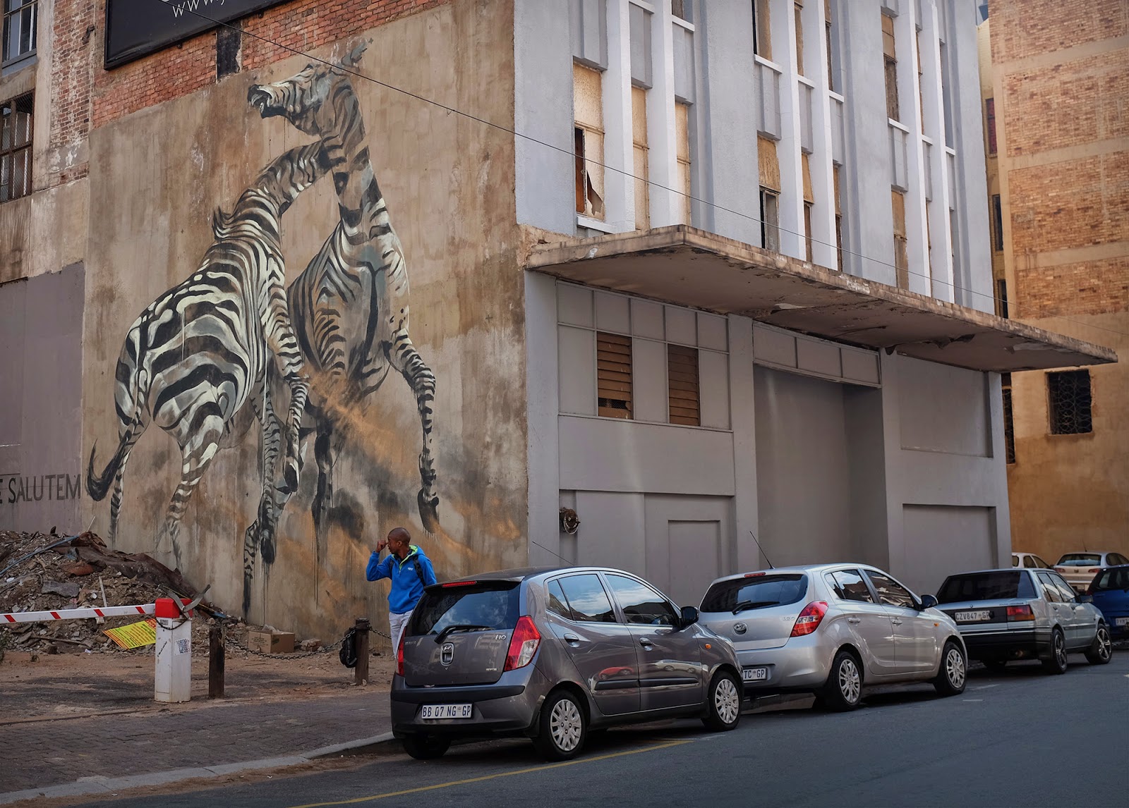 Faith47 creates “Una Salus Victis Nullam Sperare Salutem”, a new piece in Johannesburg
