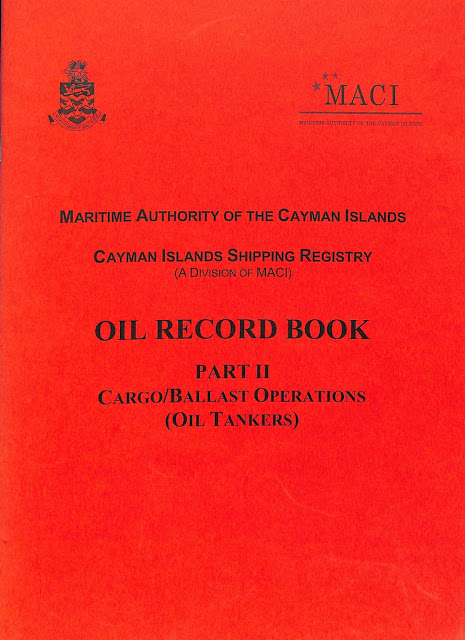 oil record book Guidance for the recording of operations in the oil record book