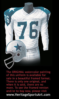Dallas Cowboys 1962 uniform