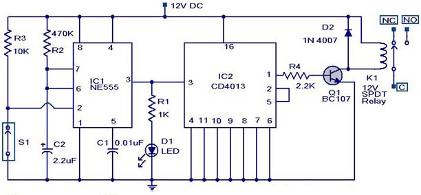 Magnetic Proximity Switch Circuit